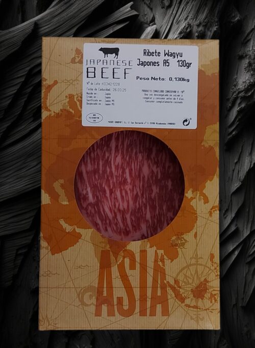 Ribete wagyu Centro de Cadera, tapa y aguja de wagyu japonés A5