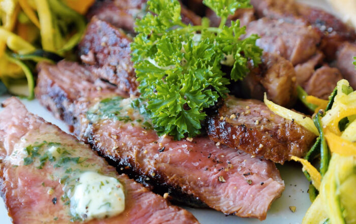 Carne exótica marinada